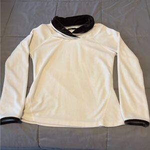 Prana Cream and Brown Women's long sleeve fleece